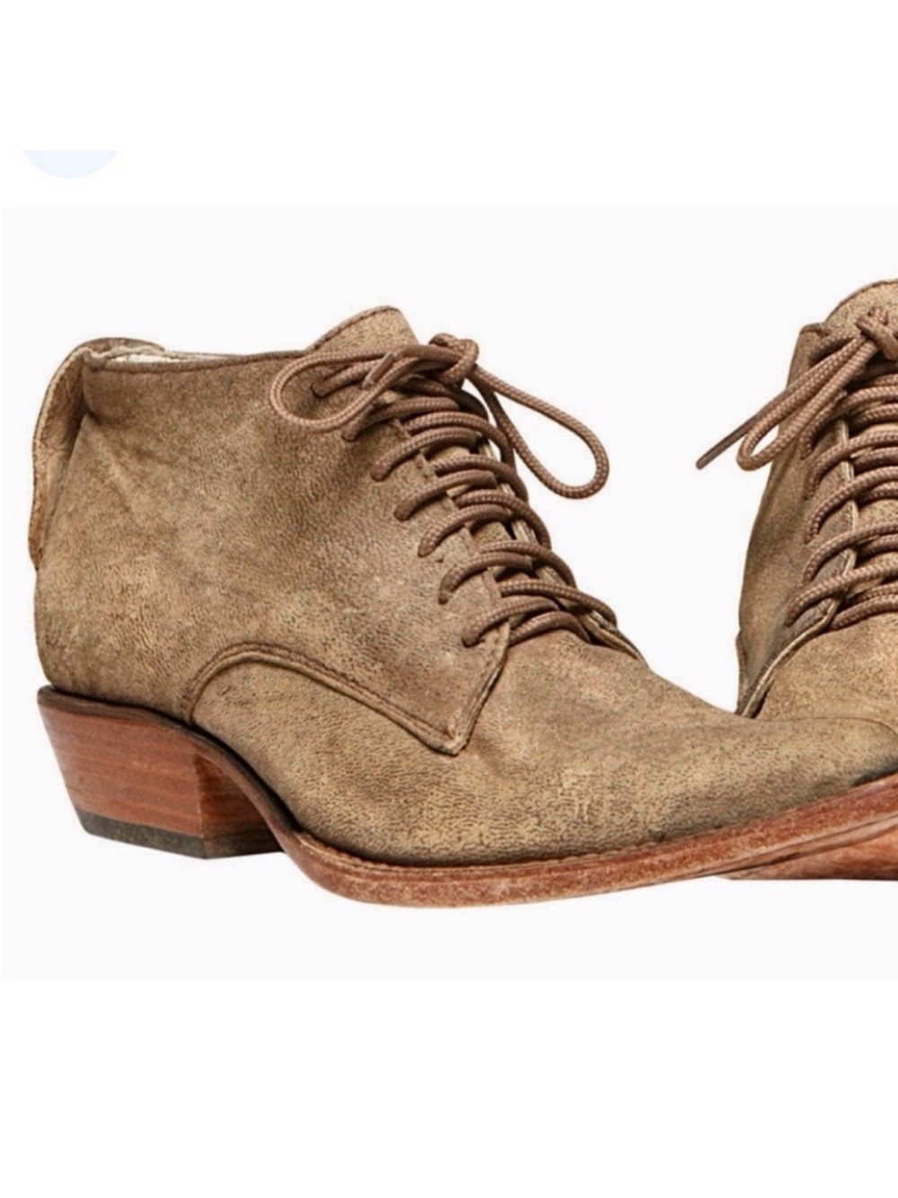 Freebird by Steven Esquina genuine leather lace-up booties size 8